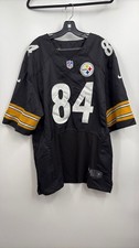 Nike Men's Black Pittsburgh Steelers Antonio Brown 84 NFL Football Jersey Sz 52