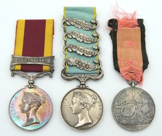 Medalla victoriana de la Segunda Guerra de China Medalla de Crimea Agrupación turca de Crimea pie 39