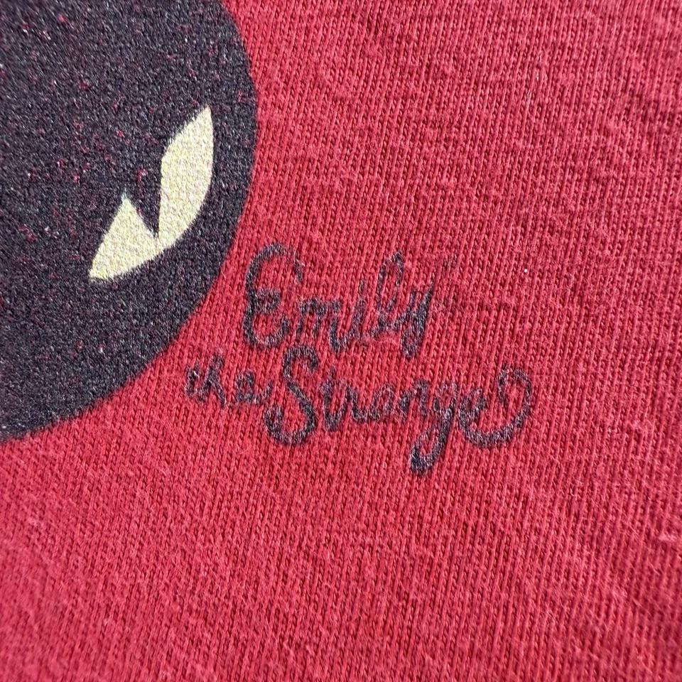 Camiseta negra vintage Y2K Emily The Strange XS Cherry Cats Foto 3 de 4