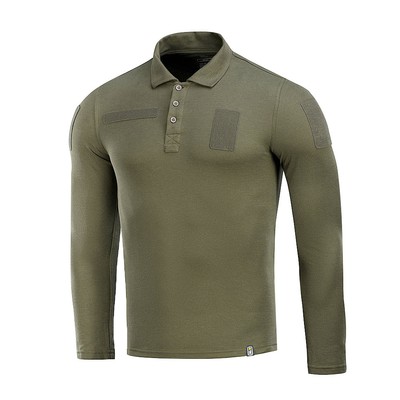 M-Tac Taktisches Polo Langarm Oliv 3XL
