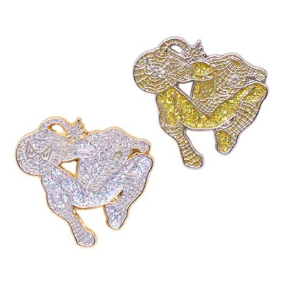 Headless Spider Man Explode Graphic Pin
