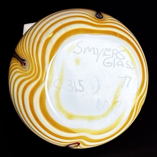"Pisapapeles Steve Smyers Glass, pluma tirada 2 8/10"" 1977" - Imagen 6 de 6