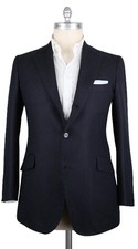 Orazio Luciano Navy Blue Wool Sportcoat - 3 Button - 48/58