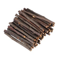 50 Pcs 4inch Wood Log Sticks, 0.2-0.31inch Driftwood for Crafts Project, Wood
