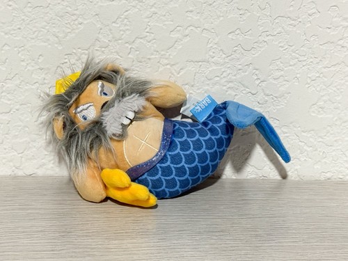 Bark Box Merv Squirmaid King Merman Mermaid Blue Crinkle Plush M-L Dog Toy HTF