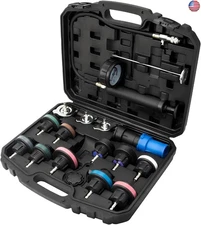 Coolant Pressure Tester Kit, Universal Radiator Pressure Test Pump with