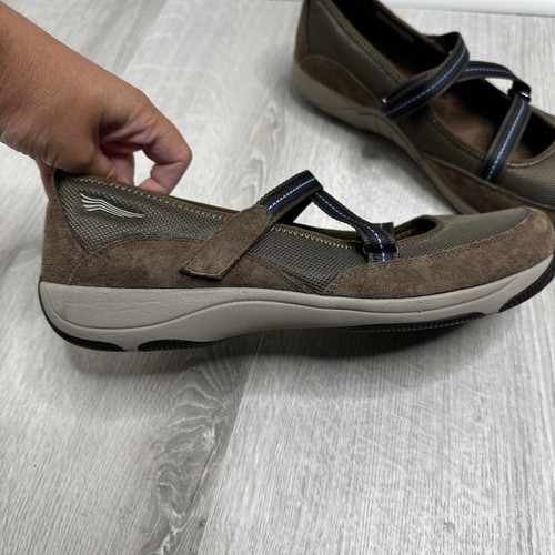 Dansko Shoes Womens Size 41 Brown Suede Mary Jane Comfort Walking Strap Casual - Picture 5 of 10