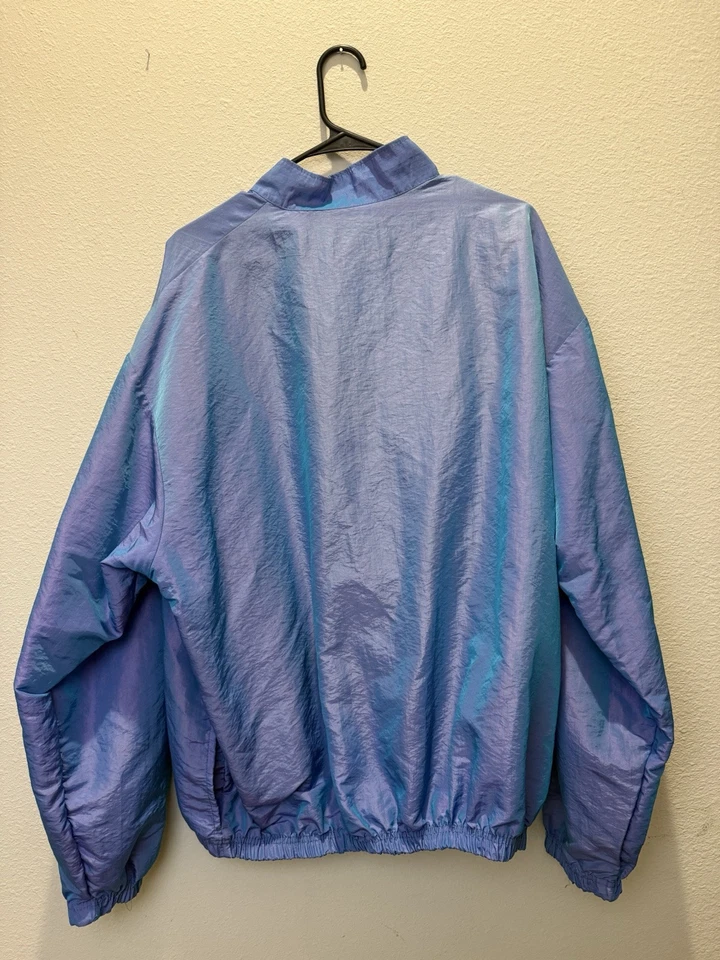 Vintage 90s Carolina Basketball Iridescent Surf Style Sweatshirt - Image 2 of 3