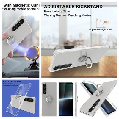 Case Für Sony Xperia 1 5 10 Clear Shockproof Ring Gel Phone Cover II III IV V