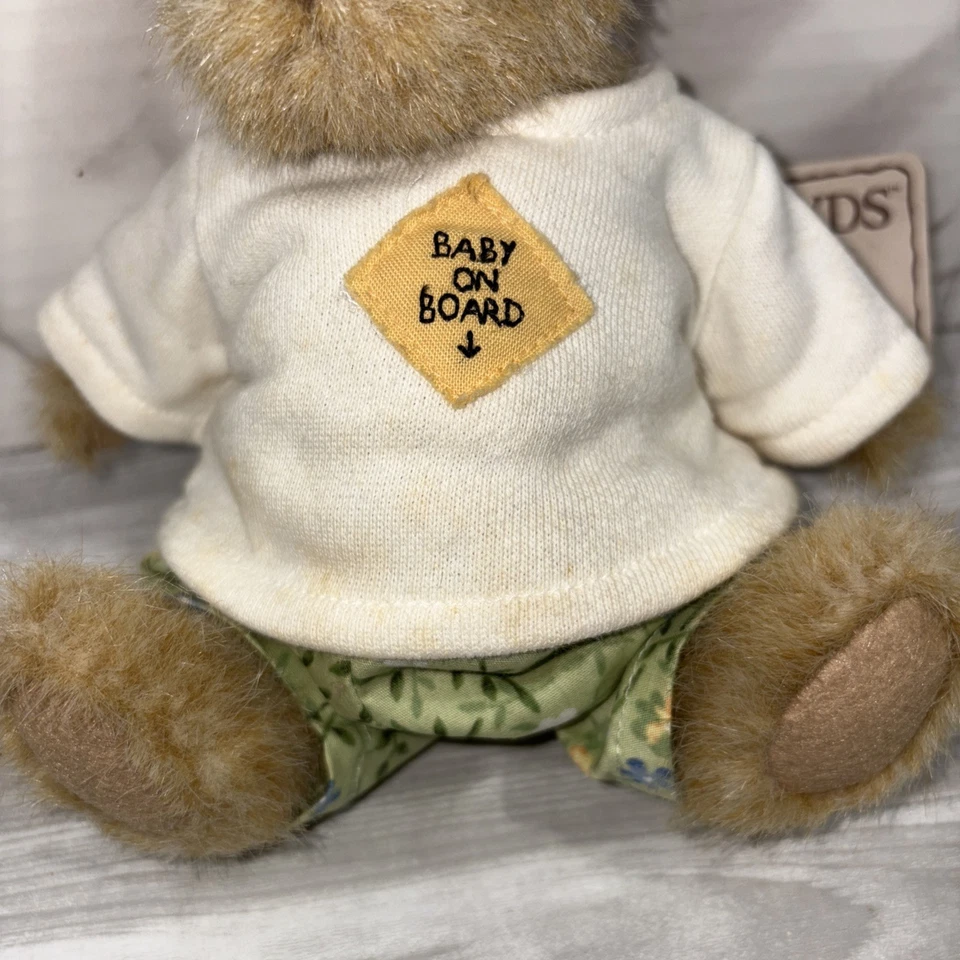 Boyds медведи «Ima поздно» с ребенком на борту наряд 8» с ярлыками ~ #903048 - Изображение 2 из 4