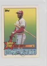 1989 Super Star Sticker Back Cards Ozzie Smith Bob Walk Scott Fletcher HOF l5x