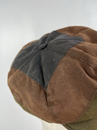 Gorra encerada OLNEY Bakerboy Newsboy Sombrero Plano Pico Gorra Pico Verde Caqui - Imagen 7 de 13