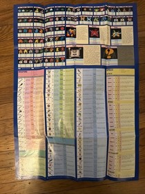 World of Dragon Warrior II (2) Map Poster Insert Video Game Nintendo NES Vintage