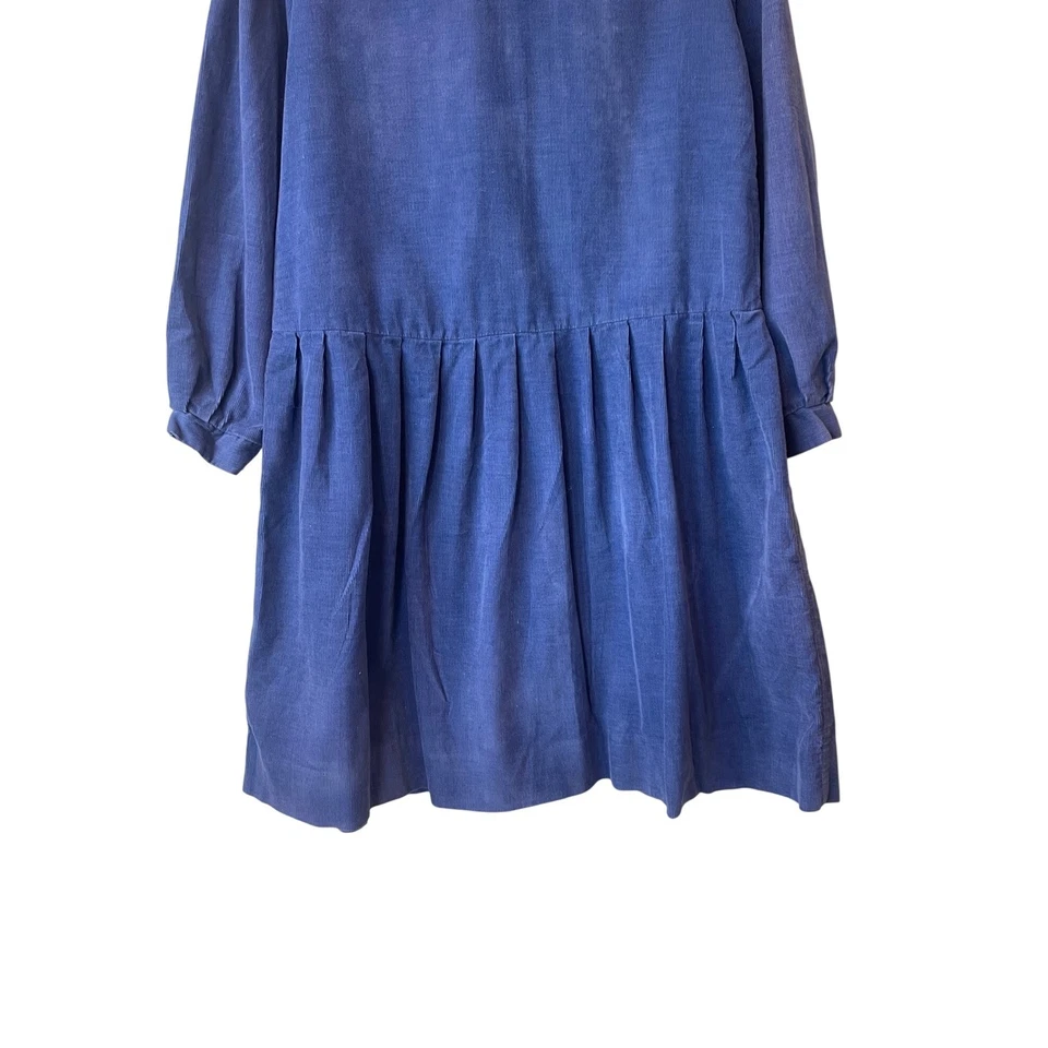 Vestido marinero vintage Laura Ashley madre e hijo 7-8 azul marino pana británico Foto 4 de 4