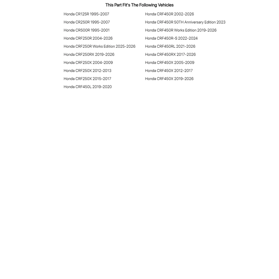 Kit de radios para motocicleta Tusk - radios delanteros 21" negro/petina plateada para Honda CR250R Foto 3 de 3