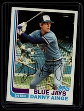 1982 Topps DANNY AINGE #125 Rookie Card Toronto Blue Jays Boston Celtics. rookie card picture