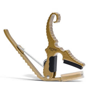 KYSER ACOUSTIC QUICK-CHANGE SHORT-CUT 6-STRING GUITAR PARTIAL CAPO KG3G GOLD