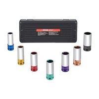 Vevor Achsmuttern-SchlagsteckschlüSselsatz 12,7Mm Antrieb 7-Teilig Metrisch