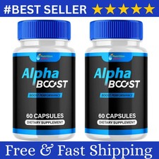 Alpha Boost Advanced Supplement for Men with Natural Ingredients 120 Capsules