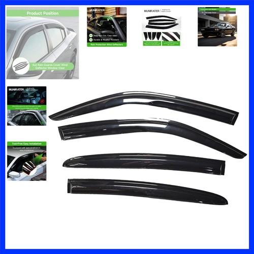 Window Visors Rain Guards Vent Shade Replacement for Enforcer 2011-2020