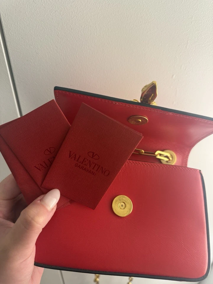 Valentino Garavani Red Snake Mini Shoulder Bag Women's - Image 2 of 4