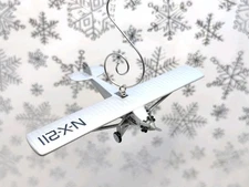 Charles Lindbergh Spirit of St Louis Airplane Aircraft Custom Christmas Ornament