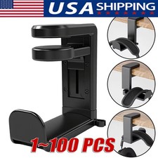 Rotating Headphone Stand Gaming Headset Holder Adjustable Under Desk Hanger Lot