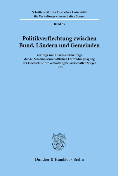 Politikverflechtung Zwischen Bund, LäNdern Und Gemeinden. / Taschenbuch 173 S.-image