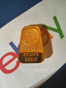 2002 PGA Honda Classic Sponsor  Money Clip Badge Golden Eagle Mint