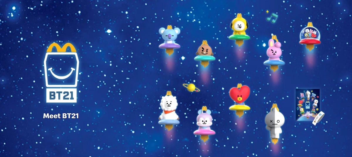 2026 McDONALD'S X BTS BT21 HAPPY MEAL TOYS Or Set | eBay