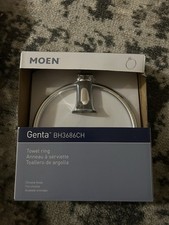 MOEN Wall Mounted Genta Towel Ring in Brushed Nickel BH3686BN