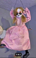 Haunted Hallow 2.6 foot Swinging Creepy Doll Animatronic