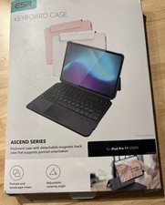ESR Ascend for iPad AIR 13" Pro 12.9" 2024, Keyboard Case with Trackpad Black