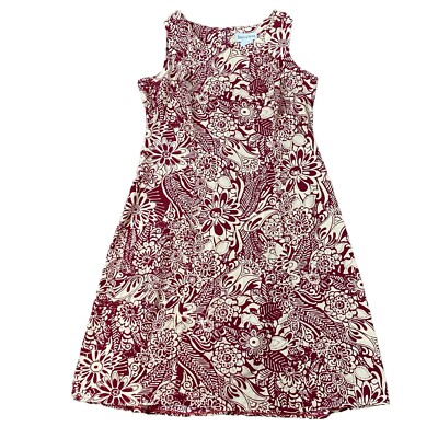 maxi dress casual wear Pink Floral Cotton Smocked - Dresses Passive Made of soft stretch Pearl Button Tweed Mini Color:Natural/Red