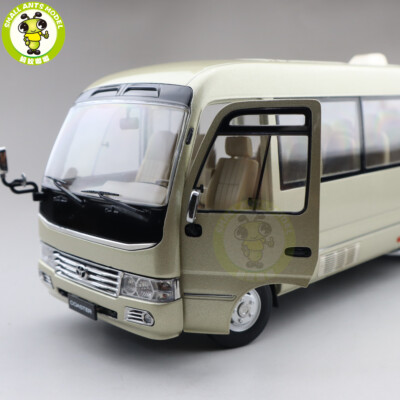 1：24 Toyota COASTER Bus Diecast Model Toys simulation Car