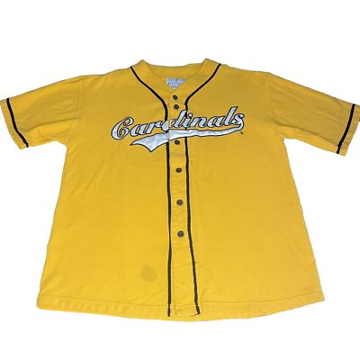 rare Vintage 90s St. Louis Cardinals Yellow Jersey MLB Men's