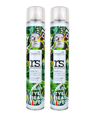 Nouvelle RS Rock Hard Haarspray 2x 500ml starker halt