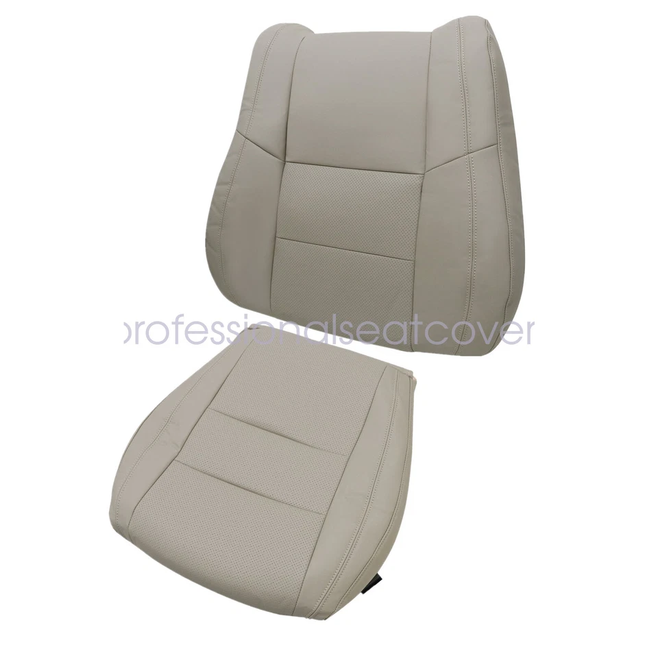 Cubierta de asiento de cuero tostada para conductor y pasajero Dodge Durango 2011-18 inferior y superior Foto 4 de 4