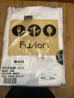 Fusion Catering Kochjacke Unisex Langarm CCJ2 Größe 2 XL 