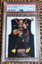 2018 Panini Threads Trae Young #143 Rookie Card PSA 10