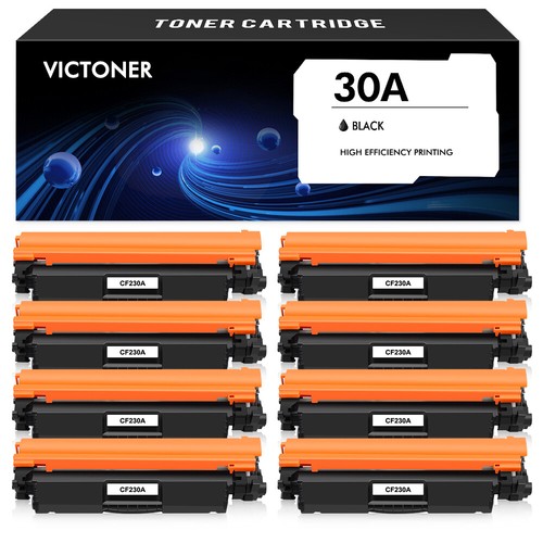Toner 8 pezzi CF230A compatibile con HP 30A LaserJet M203dw Pro MFP M227fdn M227fdw - Foto 1 di 8