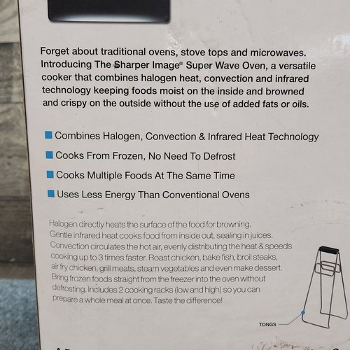 Super Wave Oven 1300W 16 Qt Halogen Infrared Convection from Sharper Image - Picture 8 of 12