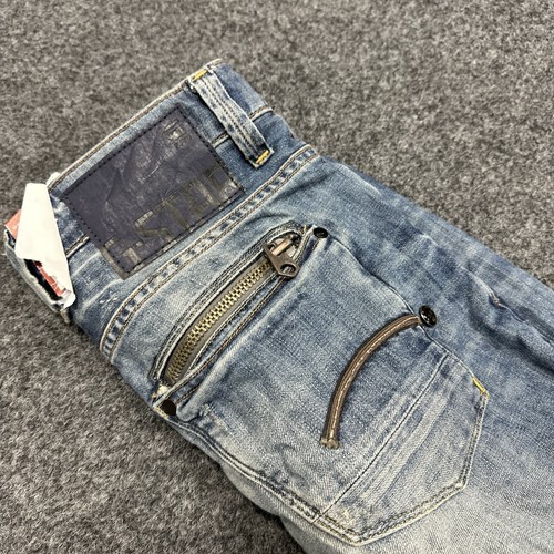 Gstar Raw Attacc Low Straight Mens Blue Jeans Size W31 L32 (REFA14-3) - Picture 3 of 3