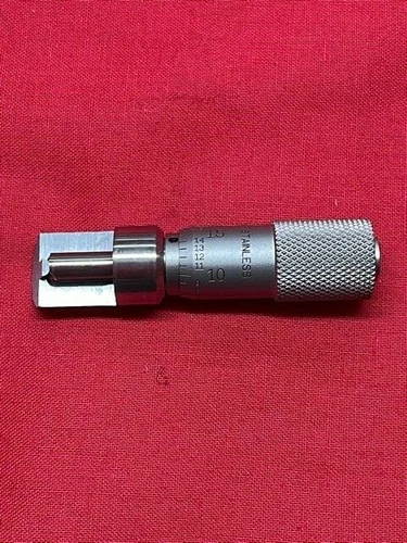 Starrett 207Z Stainless Steel Can Seam Micrometer 0-0.375" Range  IN STOCK