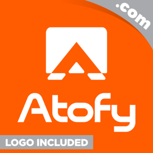 Atofy-com-is-a-cool-brandable-domain-for-sale-Godaddy-PREMIUM-LOGO-5-Letter