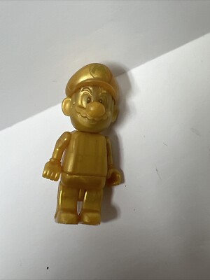 k*z様 【当時物】Super Mario World ミニカー マリオ フィギ KNEX Nintendo Super Mario Bros GOLD Mario Mini Figure, Approx 2.25