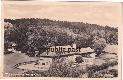 AK Postkarte Waldsanatorium Danzig-Oliva Stempel!  1942 (P23)