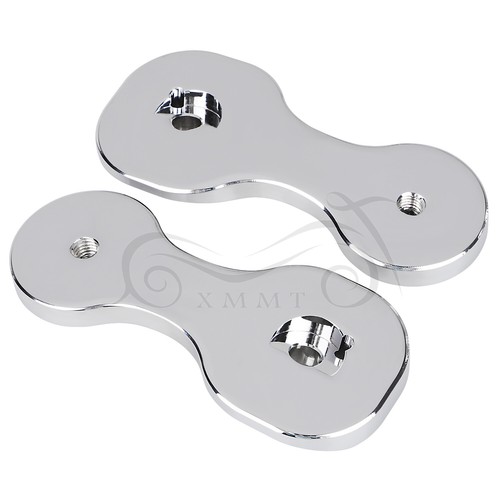 1Pair Chrome Mirror Brackets Adapter Fit for Harley Touring Batwing Bagger 14-21 - Picture 8 of 12