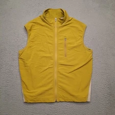 Ibex Vest Peak Climawool Womens Medium Yellow Merino Wool Gorpcore Stretch