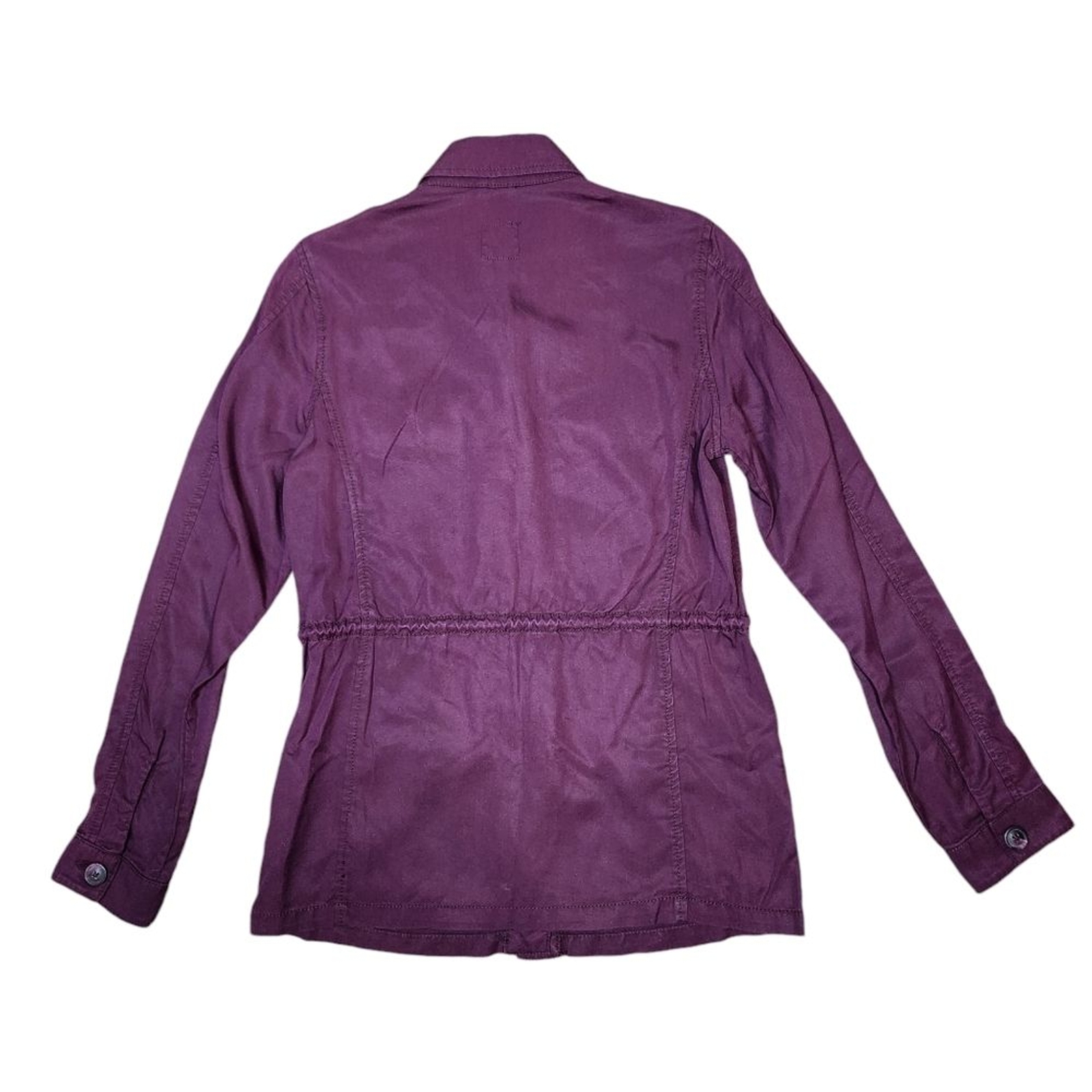 Gap Utility Cargo Jacket Lightweight Aubergine Pu… - image 2